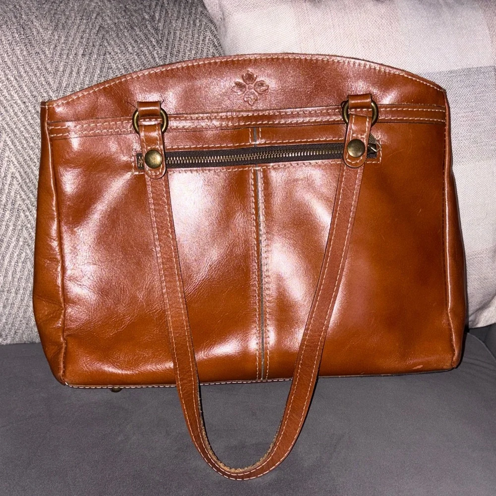 Patricia Nash Brown Leather Shoulder Bag